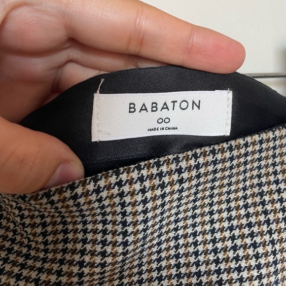 Babaton Houndstooth Mini Skirt - Picture 3 of 3